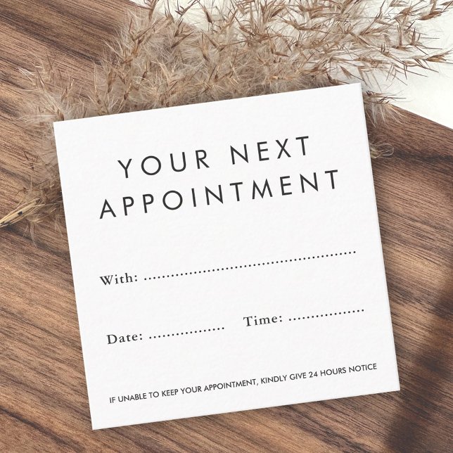 Any color custom logo appointment cards (Creator Uploaded)
