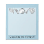 Any Color Customizable Seashells Notepad