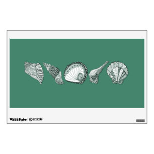Any Color Customizable Seashells Wall Sticker