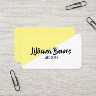 Any Color Diagonal Color Block Personalized Business Card