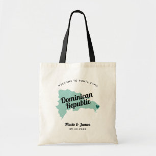 Any Color Dominican Republic Wedding Welcome Bag, Tote Bag