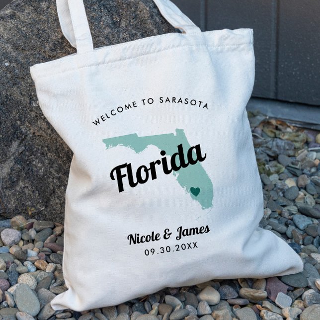 Any Color Florida Wedding Welcome Bag, Tote Bag (Creator Uploaded)