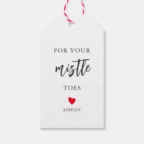 Any Color For Your Mistle Toes Pedicure Nail Kit Gift Tags