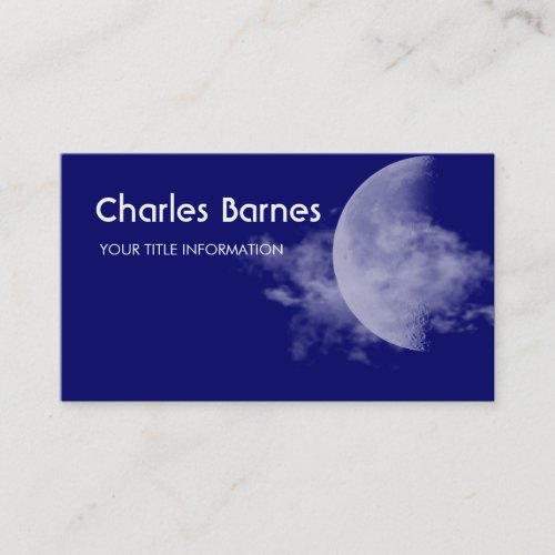 Any Color Full Moon Business Card