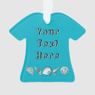 Any Color Hand Drawn Sea Shells Ornament