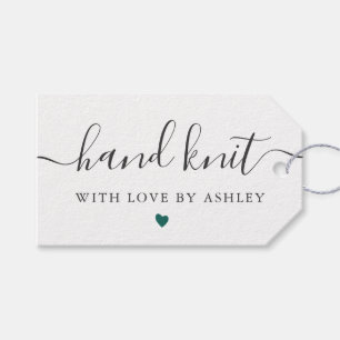 Any Color Hand Knit with Love, Handmade Gift Tags