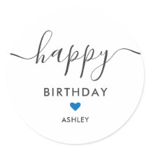 Any Color Happy Birthday Gift Tags, Birthday Tag