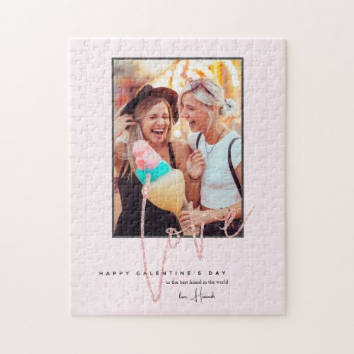 Any Color  Happy Galentines Day Photo  Jigsaw Puzzle