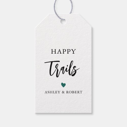 Any Color Happy Trails Gift Tag Nut  Trail Mix Gift Tags