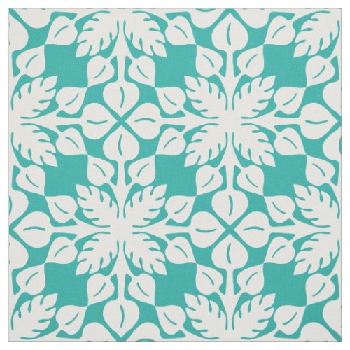 Any Color Hawaiian Tropical Leaves Pattern Fabric