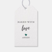 Made With Love Heart On Kraft Paper Gift Tag