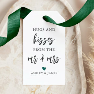Any Color Hugs and Kisses from the Mr and Mrs Gift Tags