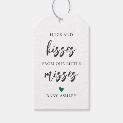 Any Color Hugs  Kisses from Our Little Misses Gift Tags