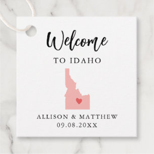 Any Color Idaho Wedding Welcome Bag Favor Tags