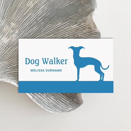 Any Color Italian Greyhound _ Dog Walker Business Card