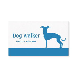 Any Color Italian Greyhound - Dog Walker Business Card