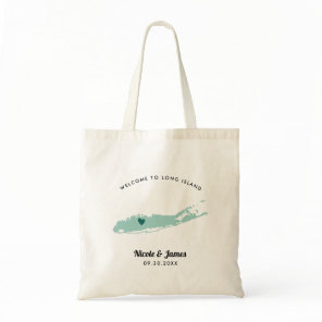 Any Color Long Island Wedding Welcome Bag,  Tote Bag