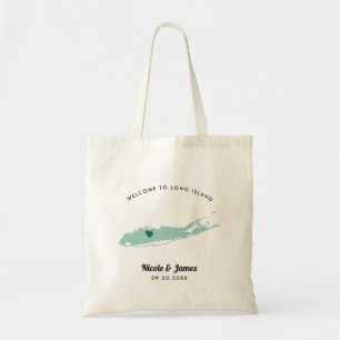 Any Color Long Island Wedding Welcome Bag,  Tote Bag
