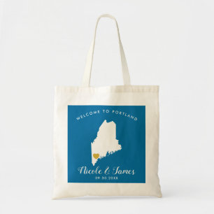 Any Color Maine Wedding Welcome Bag Tote
