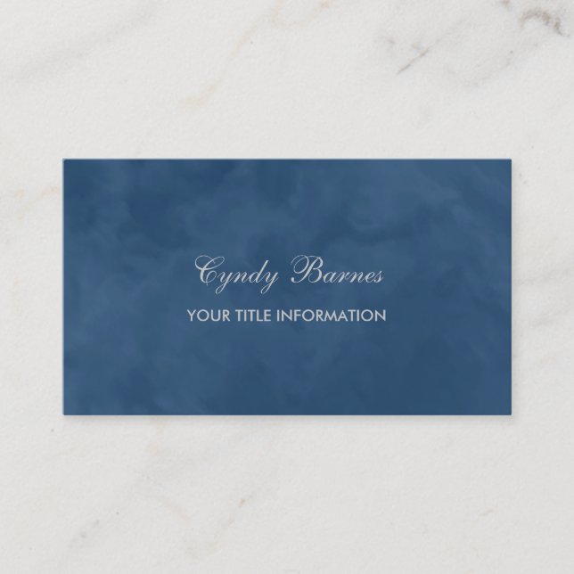 Any Color Marble Pattern Business Card (Front)