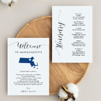 Any Color Massachusetts Wedding Welcome Itinerary