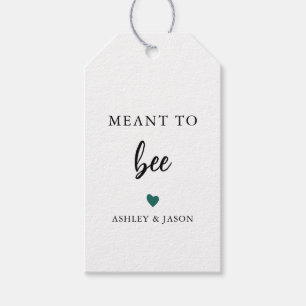 Any Color Meant to Bee Honey Gift Tag, Wedding Gift Tags