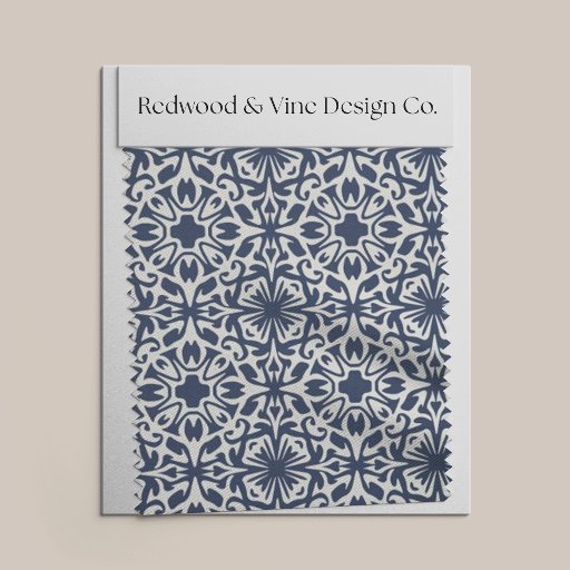 Any Color Mediterranean Spanish Tile Pattern Fabric