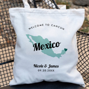 Any Color Mexico Destination Wedding Welcome Bag, Tote Bag