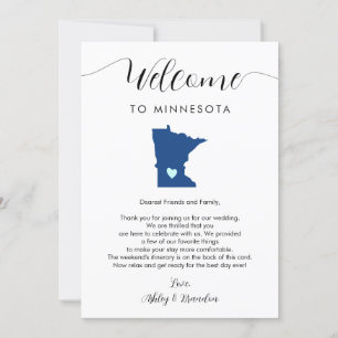 Any Color Minnesota Wedding Welcome Itinerary