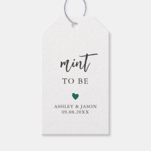 Any Color Mint to Be Gift Tag, Wedding Mints Tag, Gift Tags