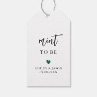 Any Color Mint to Be Gift Tag, Wedding Mints Tag,