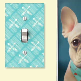 Any Color Modern Arrow Pattern Light Switch Cover
