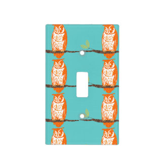 Any Color Modern Cute Owl Pattern Light Switch Cover
