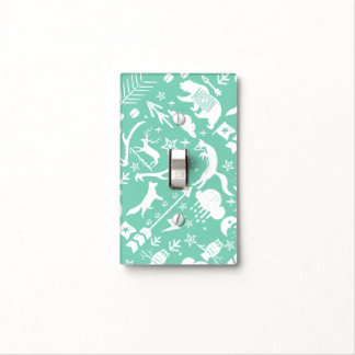 Any Color Modern Stylized Fox Light Switch Cover