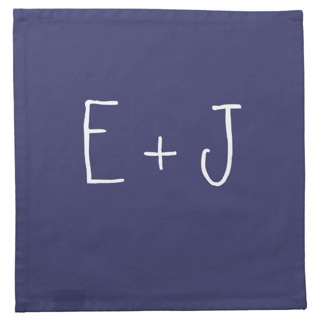 Any Color Monogramed Napkins (Front)