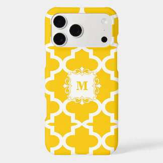 Any Color Moroccan Tile Personalized Monogram iPhone 17 Pro Max Case