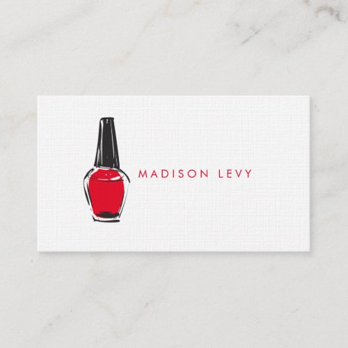 Any Color Nail Polish Artist Beautician Salon Appointment Card