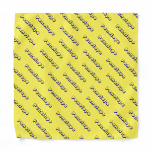 Any Color Name Collage Custom Script Repeating Bandana