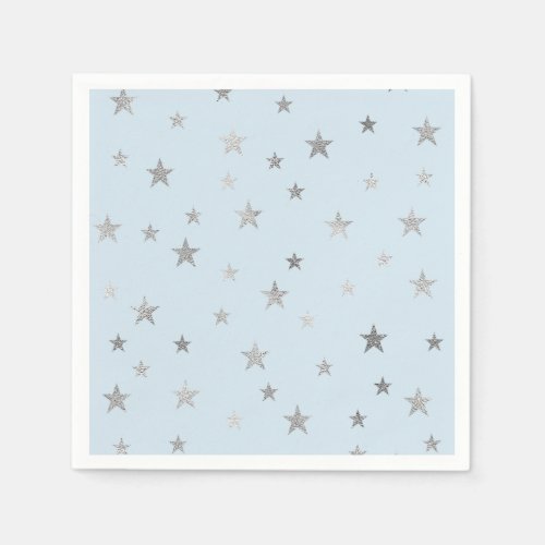 Any Color Napkins with Faux Silver Stars