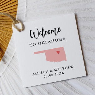 Any Color Oklahoma Wedding Welcome Bag Favor Tags