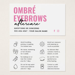 Any Color Ombre Powder Brows Aftercare Advice 
