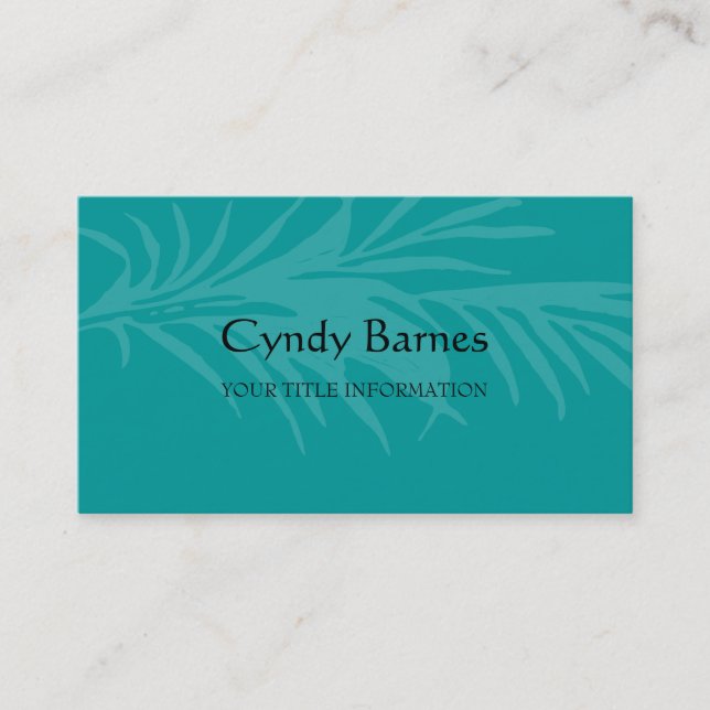 Any Color Palm Leaf Business Card (Front)