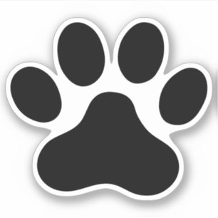 Any color paw print sticker