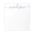 Any Color - Personalized Script Name Notepad