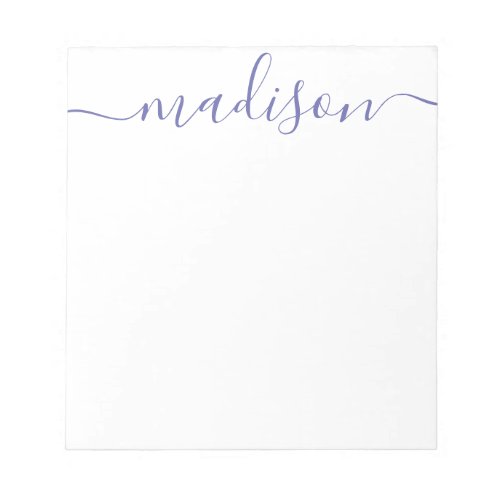 Any Color _ Personalized Script Name Notepad