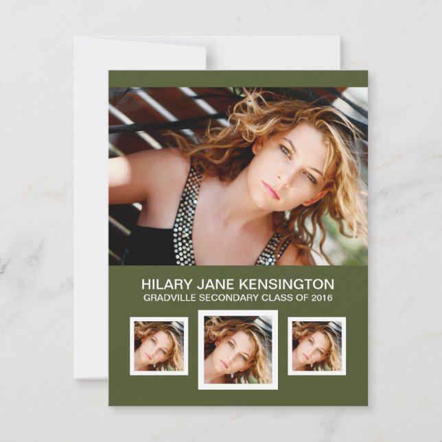 Any color Photo Graduation Invitation (Front)