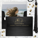 Any Color • Photo & Return Address Gold Graduation Envelope<br><div class="desc">Add an elegant touch to graduation announcements and invitations with stylish custom photo-lined return address envelopes. All wording on this template is simple to customize and the picture is easy to remove using the Zazzle design tool. For a different envelope color, simply select the desired color from the options menu...</div>