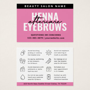 Any Color Pink Eyebrow Tint Henna Brows Aftercare
