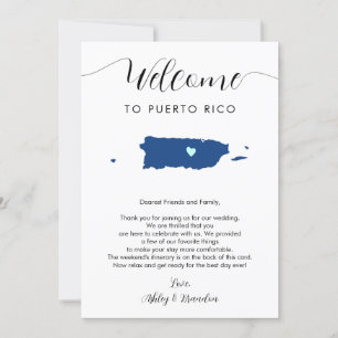 Any Color Puerto Rico Wedding Welcome Itinerary