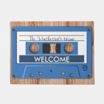 Any Color Retro Music Cassette Tape Welcome Doormat at Zazzle